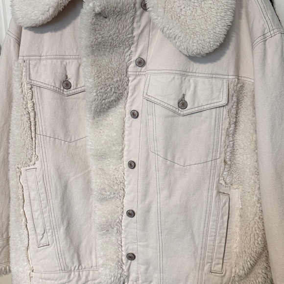 FREE PEOPLE HOLLY COZY DENIM JACKET - Picture 11 of 12